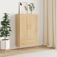 Modernes Highboard Sonoma-Eiche 69,5 X 31 X 115 Cm Holzwerkstoff
