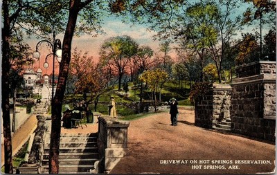 Hot Springs, AR Driveway On Reservation/Park/1921/Ladies & Gentlemen -A149