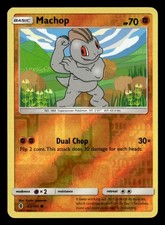 Machop (62) Common Reverse Holo SM - Guardians Rising 62/145 NM Pokémon TCG