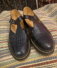 Vintage Dr. Martens Navy Leather MaryJane Shoes Unisex US Mens 11/Women s 12