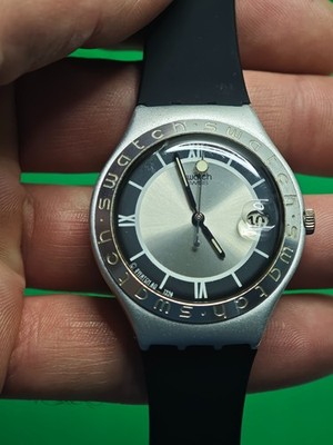 Swatch Irony Big Smoking YGS4002 Vintage Herrenuhr Swiss Made mit Datum