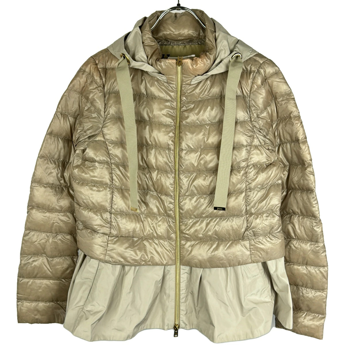 HERNO 23SS Frill Light Down Jacket PI001648D Beig… - image 1
