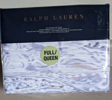 RALPH LAUREN Lorelai DUVET Cover QUEEN/full 100 Cotton Periwinkle BLUE New