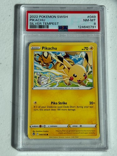 Pikachu graded PSA 8 for sale on eBay