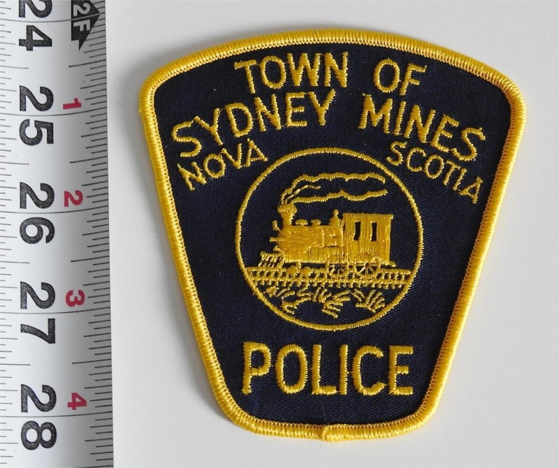 CANADA  Sydney Mines , Nova Scotia Police patch, locomotive