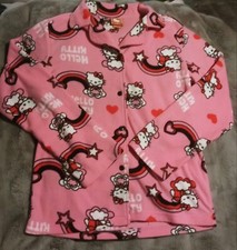 RARE- Vintage HELLO KITTY By Sanrio .Juniors M  Pajama Top ONLY 100 Polyester