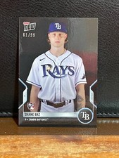2022 Topps Now SHANE BAZ Rays rc Rookie ROAD TO OPENING DAY Black 61/99