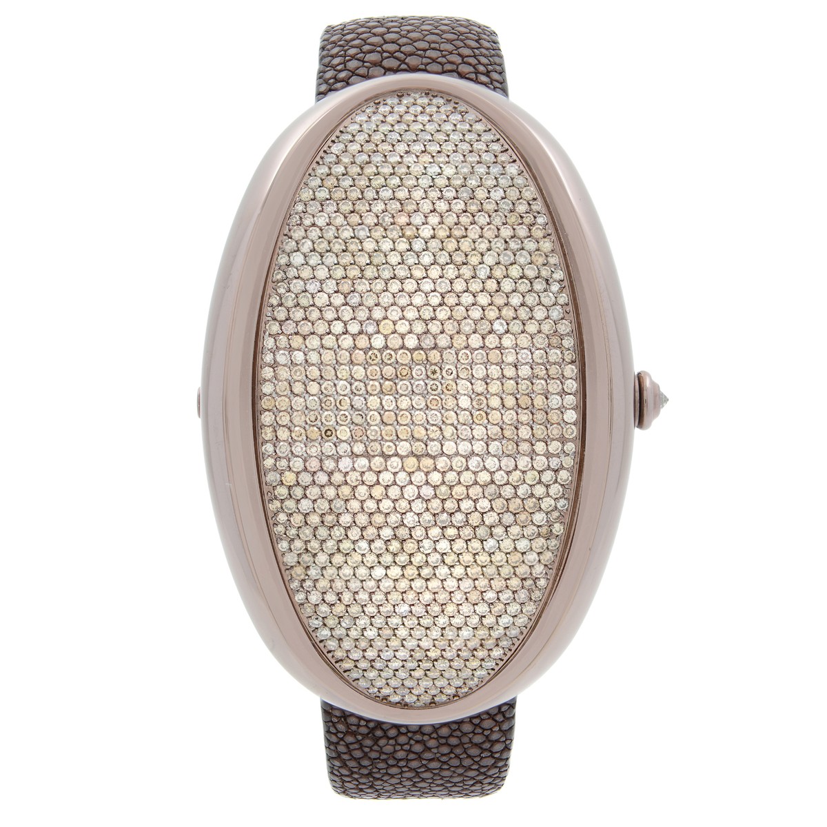 Marco Mavilla Oval One Stainless Steel Diamond Digital Dial Quartz