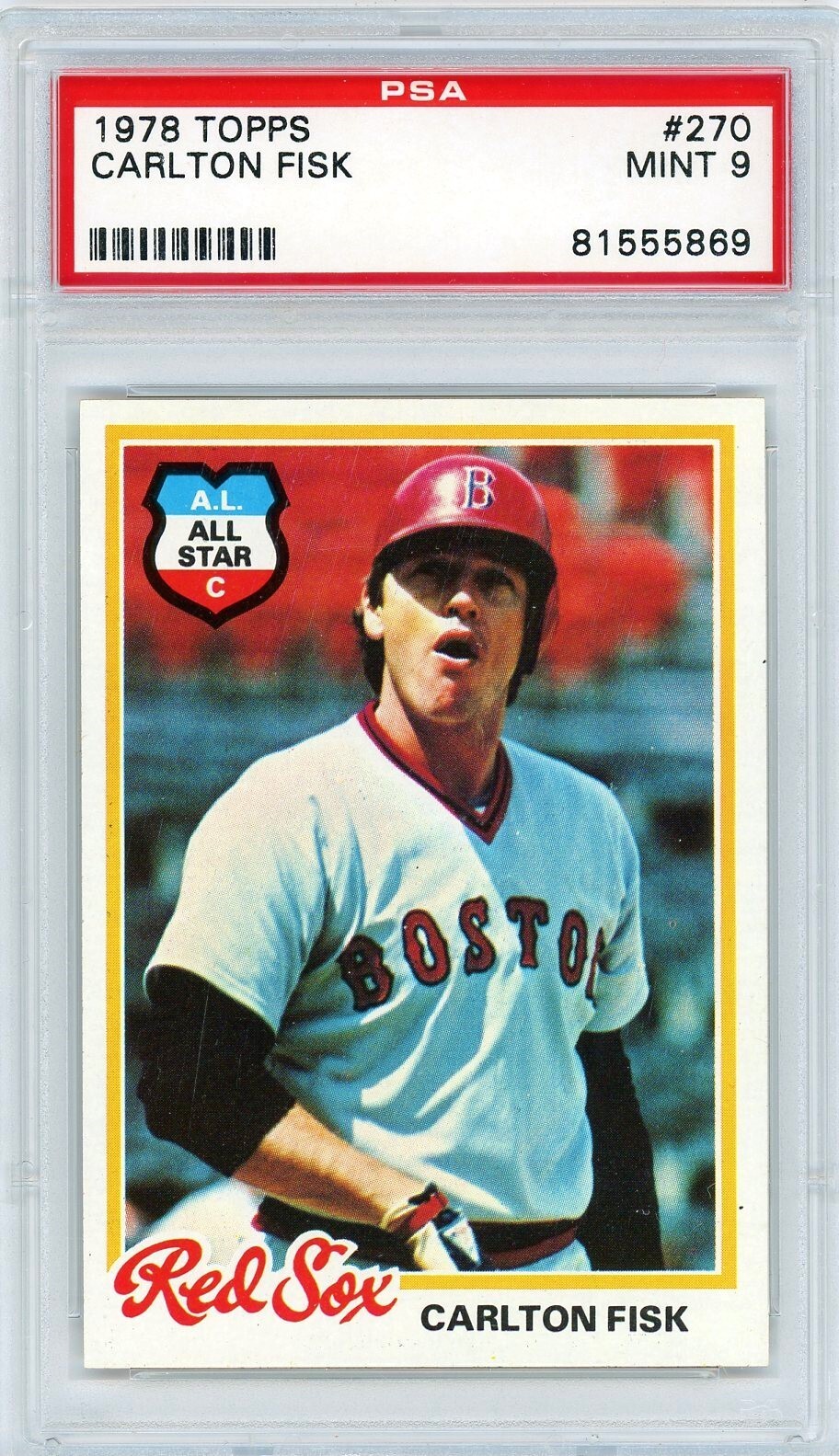 1978 Topps Carlton Fisk #270 PSA 9 P1325