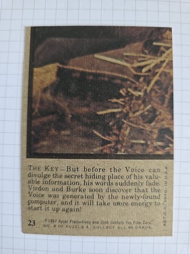 Topps 1967 Planet of The Apes Film #23 BARGAIN BUY ONE GET ONE FREE READ INSIDE - Picture 2 of 2