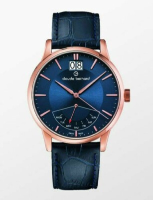 Claude Bernard Men's Watch Swiss Rose Gold Color