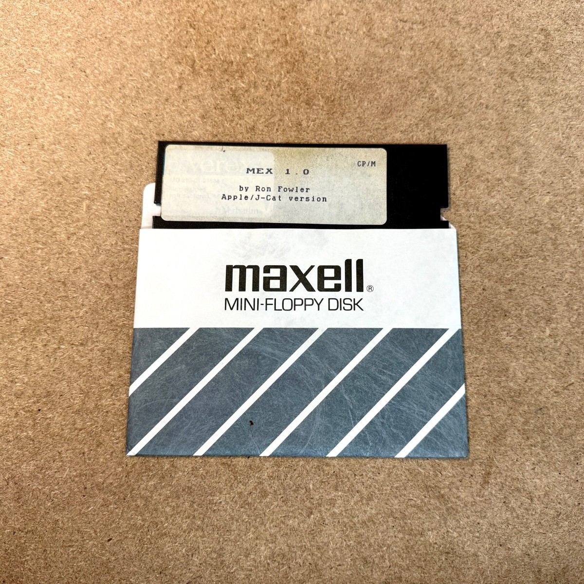 MEX 1.0 by Ron Fowler Apple J-Cat Version CP/M Floppy Disk Apple