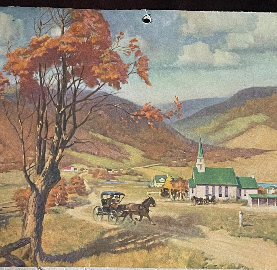 Calendario de saludos de la temporada 1949 de Meadow Gold Products Foto 2 de 4