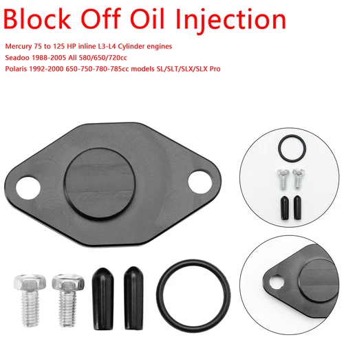 420212 Block Off Oil Injection For Mercury 75-90-100-115-125 HP Seadoo 88-05 U1