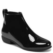 AEROSOLES Spencer Boot Black faux patent leather ankle bootie size 7M NEW