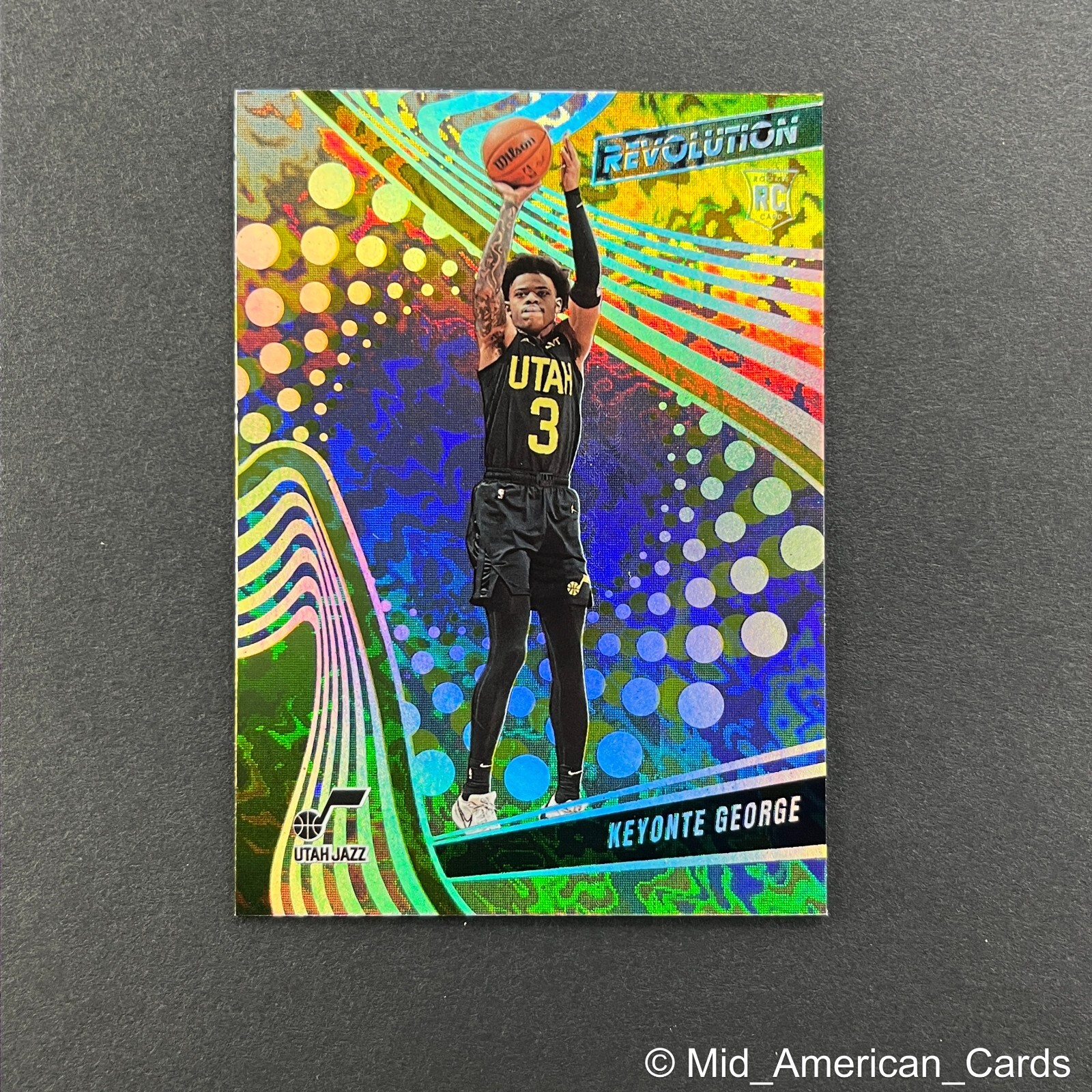 2023-24 Panini Revolution Keyonte George Rookie Avalanche #118 Utah Jazz (RC)