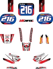 Full Custom Graphic Kit Honda QR 50  All years STORM style decals/sticker kit