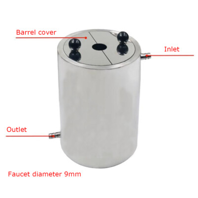 Stainless Steel Disperser Tank Double Layer Stirring and Grinding Cooling Bucket