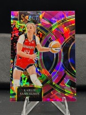2024 Select WNBA - Karlie Samuelson, #132 (RC) - Premier, Pink Ice - Mystics