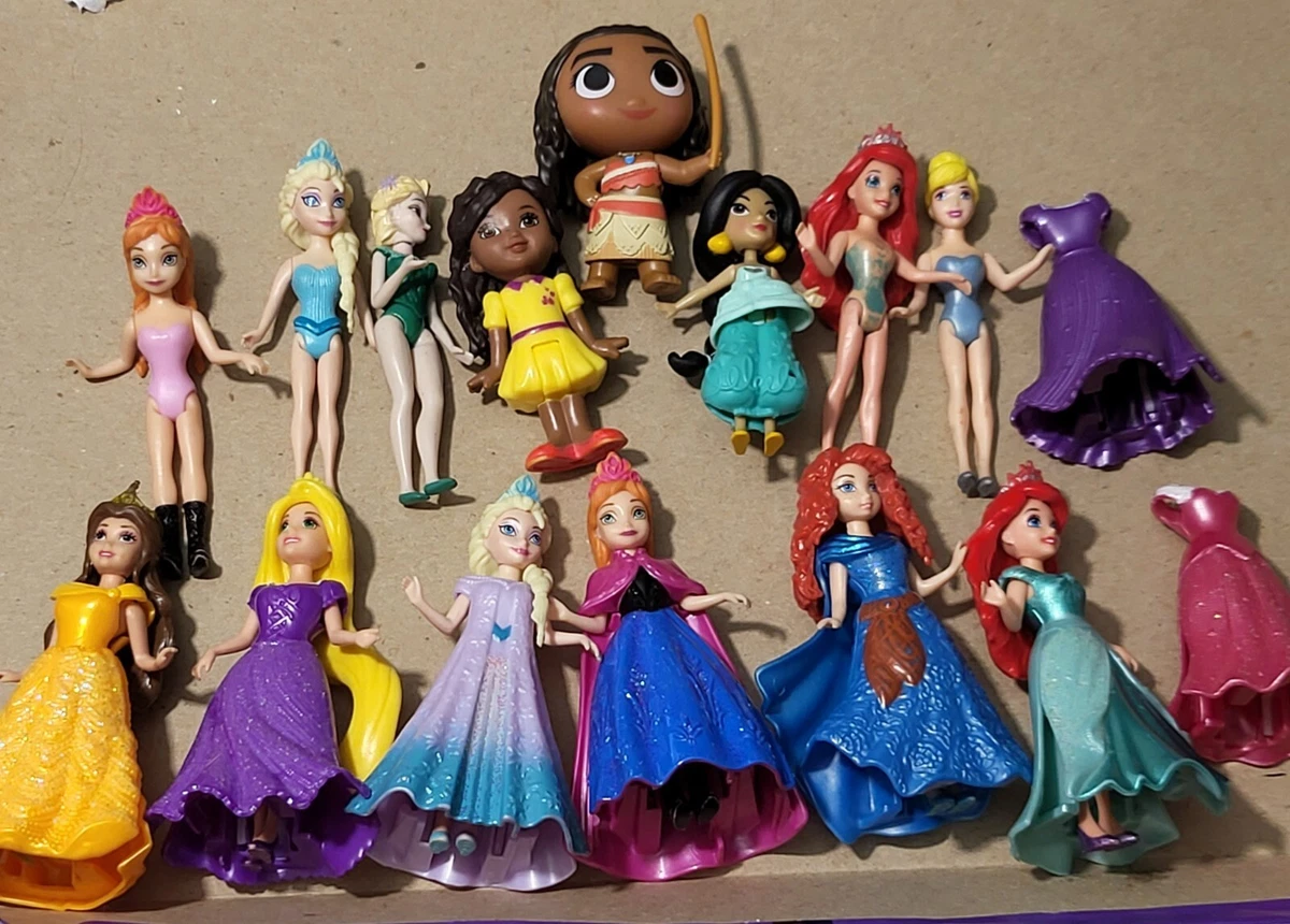 disney princess magiclip magic clip polly pocket dolls lot and other Dolls CB