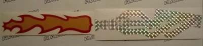 RALEIGH CHOPPER MK2 PRISMATIC CHAIN GUARD DECAL, REFLECTIVE RED/YELLOW & MOSAIC - Image 1 of 4