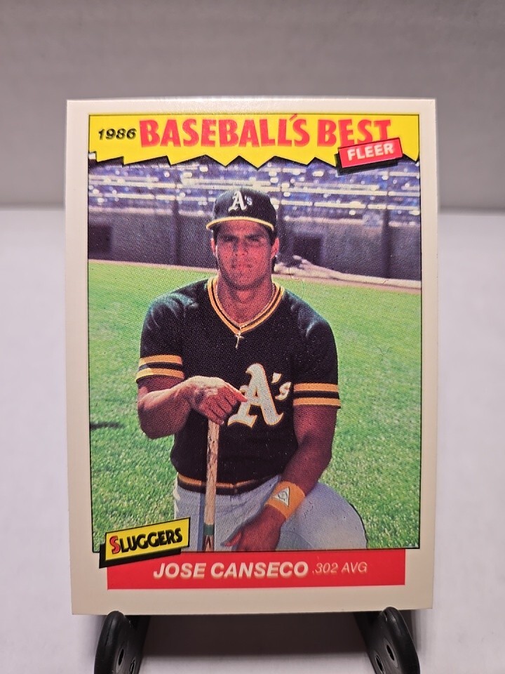 1986 Fleer Baseball's Best Sluggers #5 Jose Canseco Oakland A's 121024