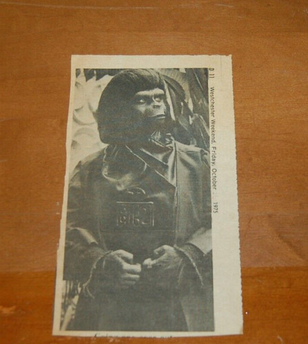 RARE! Newspaper ad PLANET OF THE APES Event October 1975