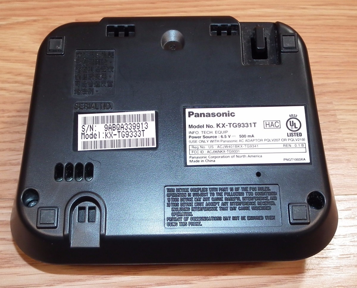 Panasonic (KX-TG9331T) DECT 6.0 Talking Caller ID Phone w/ Base