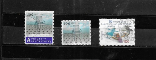 SWITZERLAND 2004. VERY FINE USED. SELECTION OF 3. AS PER SCAN.