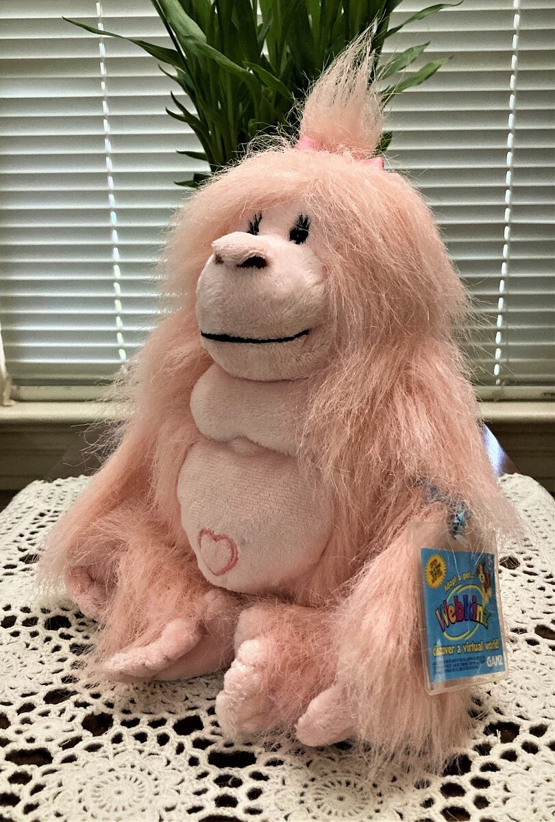 minkさま専用 GANZ Webkinz Glamorous Gorilla Pink With Code HM477 for sale