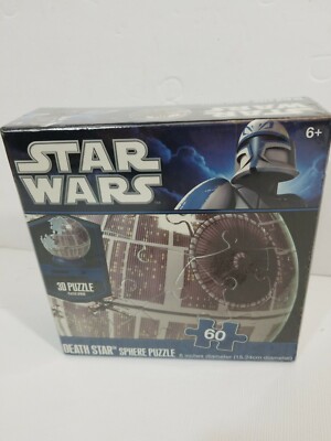 New Star Wars Death Star 6” 3D Plastic Sphere Puzzle 60 Pieces | eBay