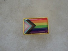 LGBT Pride Flag logo pin