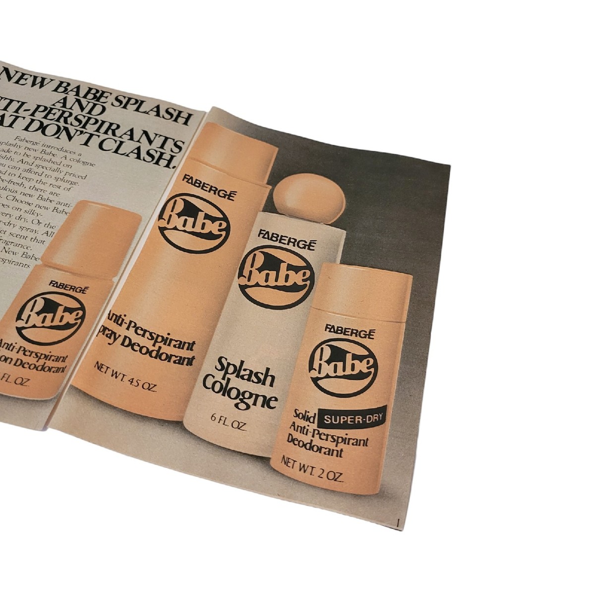 Deodorant Spray Babe Deodorant Faberge Vtg 1979 Faberge Babe