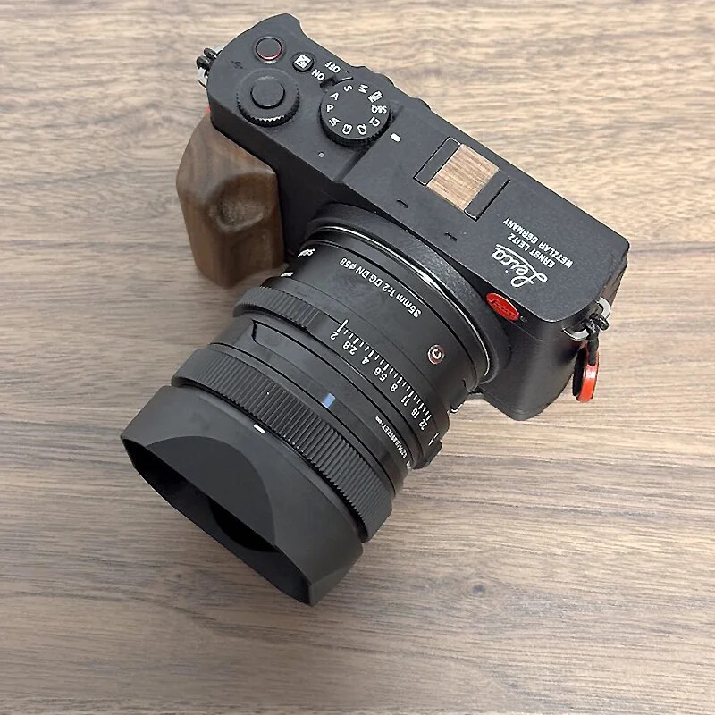 Squarehood X100 Glass Haoge Square Metal Lens Hood For Sigma 35mm