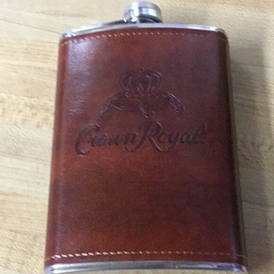 Crown Royal Whisky Limited Edition Signature Leather Flask Brand New