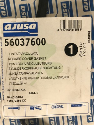 AJUSA 56037600 Valve Cover Gasket Set /FOR HYNDAI -KIA / G4KC  