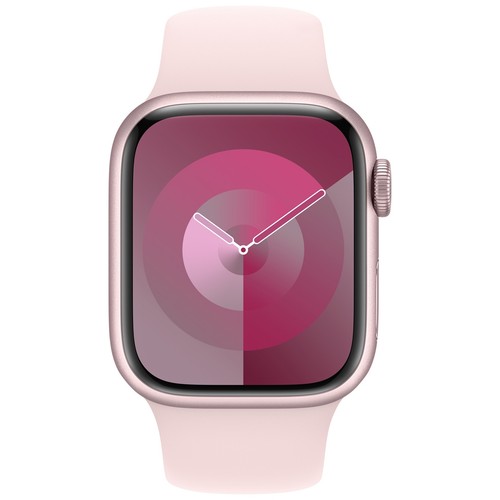 Apple Watch Series 9 41mm (GPS) Aluminum Pink with Pink Sport Band - Acceptable - Zdjęcie 2 z 4