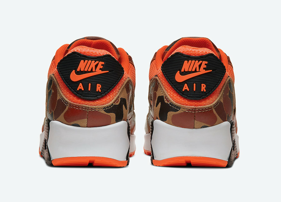 NIKE AIR MAX 90 ORANGE CAMO CW4039-800 Men US 7 - 12 | eBay