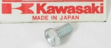 1 NOS Genuine Kawasaki Factory Original 6x10 Upset "4" Bolt Parts OEM 116B0610