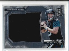BLAKE BORTLES  2014 PANINI SPECTRA JUMBO ROOKIE USED WORN JERSEY #105/199 AH3840