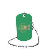 Dog Tag Flag Albignasego Italy Dog Tag Aluminium 30 x 50mm