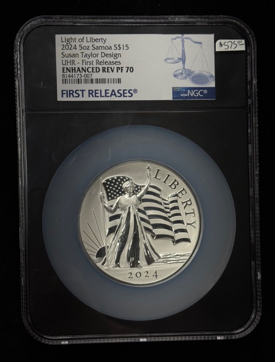 NGC First Releases 2024 Light of Liberty 5oz Silver Enhanced