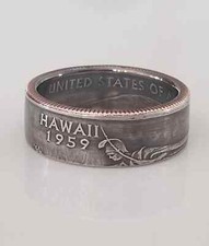Hawaii Coin Ring  Hawaii Ring  Hawaii items  Handmade Ring  Unique Gift T