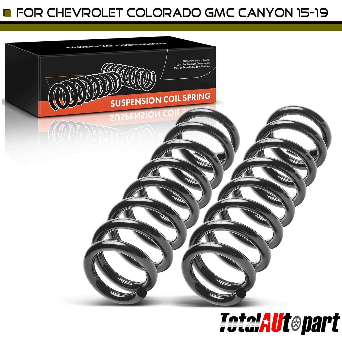 スペイン 〔2017〕 2x Coil Spring for Chevrolet Colorado 2015-2019 GMC Canyon
