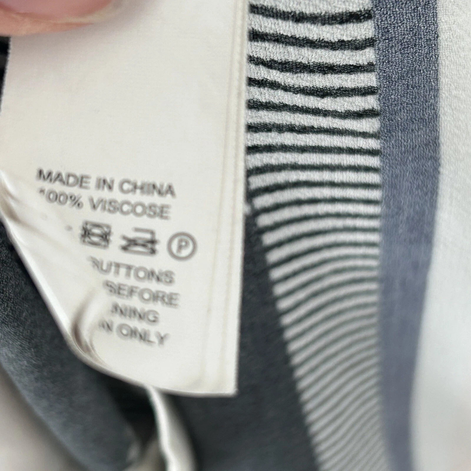 Abito Kate Spade Bay a righe cravatta fiocco schiena taglia 4 senza maniche nero festa *