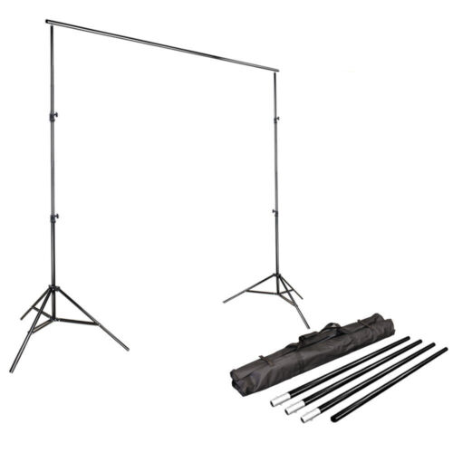 Photography Photo Video Studio Adjustable Muslin Background Backdrop Support 10' - Afbeelding 1 van 8