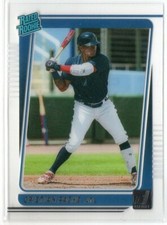 Cristian Pache 2021 Panini Chronicles Clearly Donruss Rated Rookie Card #21