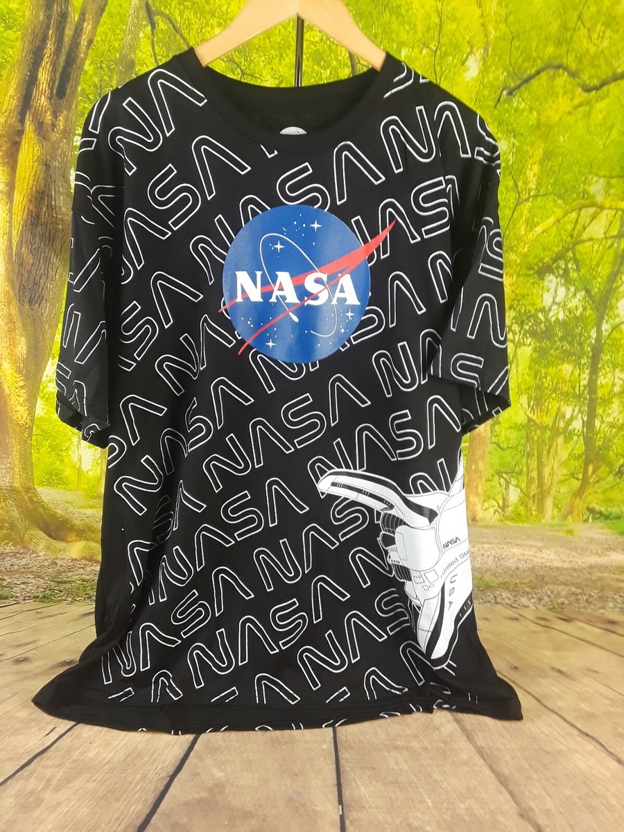 Buy Men's Grey Spaced NASA Typography Plus Size T-shirt Online at Bewakoof