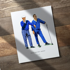 Ben Hogan Arnold Palmer 1966 Masters Augusta Georgia Golf 8x10 Print Poster Art