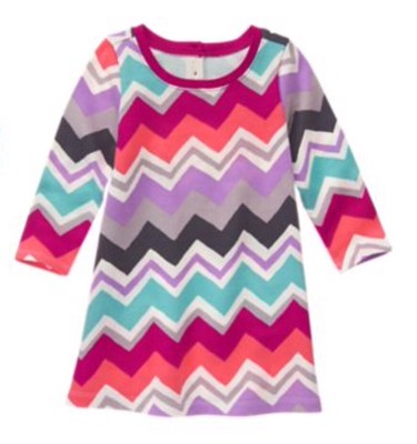 NWT Gymboree Girl MIX N MATCH Chevron Striped Knit Dress Size 3t | eBay